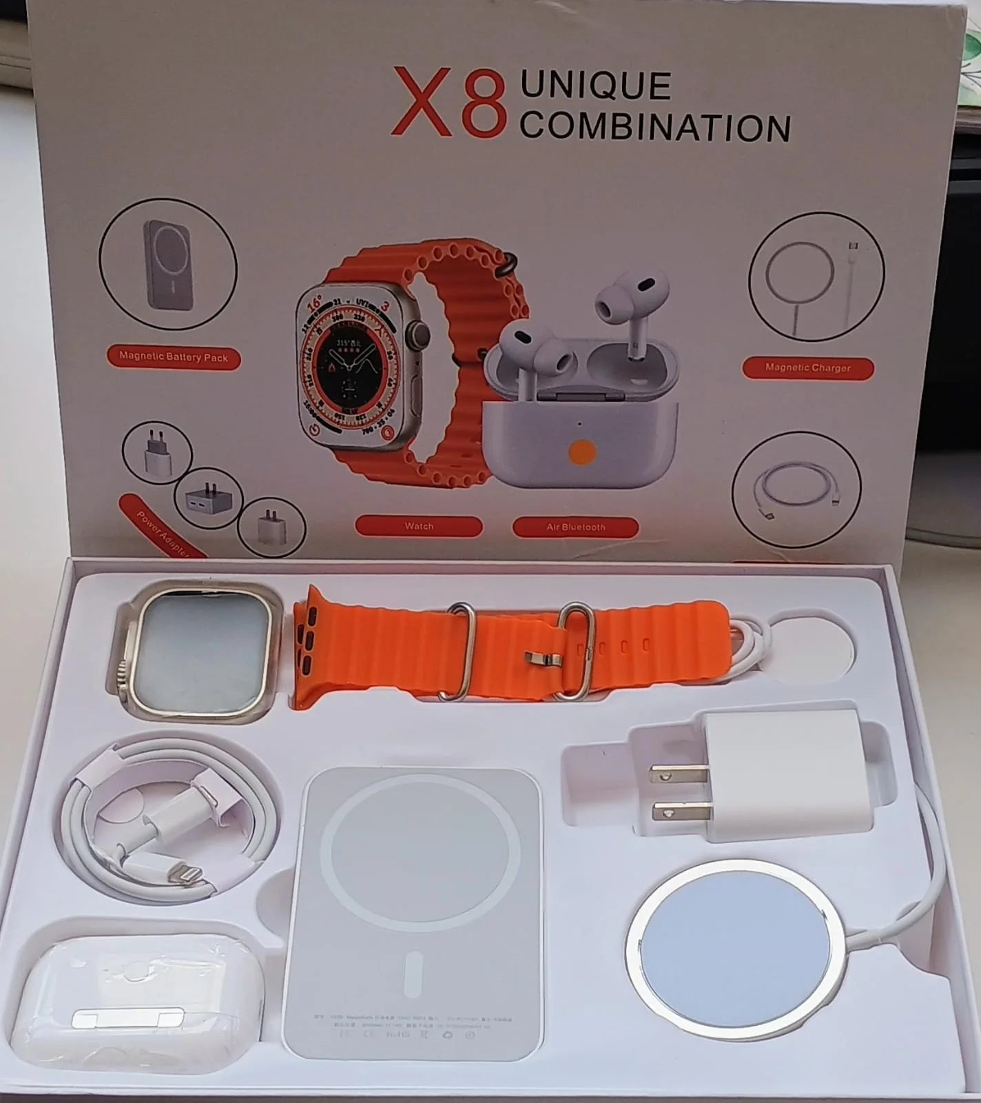 Combo Reloj Inteligente X8